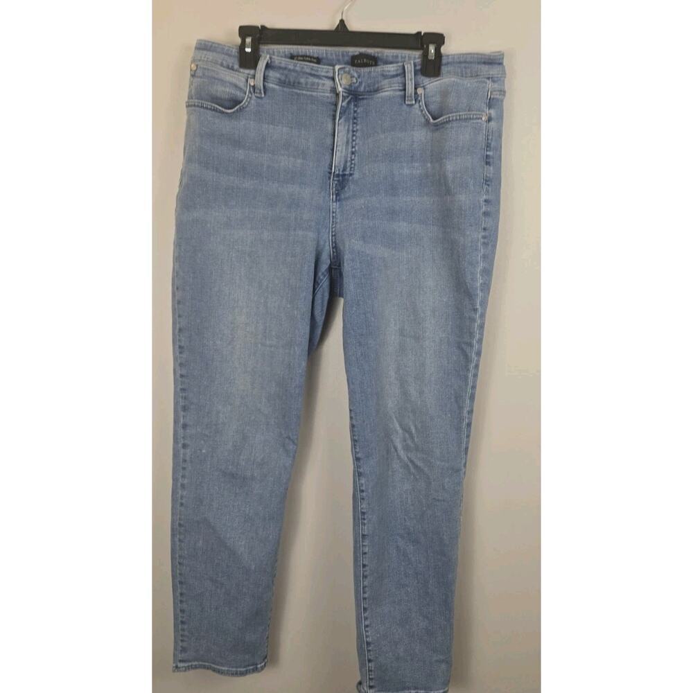 TALBOTS Slim Ankle Jeans Women's Size 16 Panama Wash 27" Inseam Classic